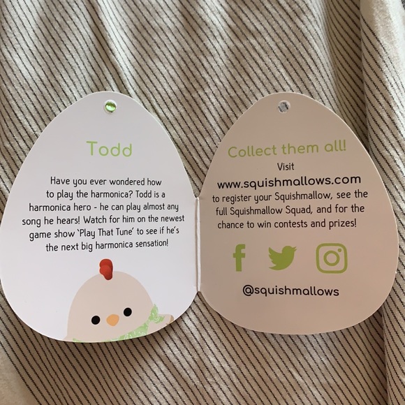 3.5” Todd squishmallow clip - Picture 3 of 3